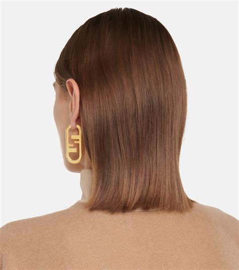 fendi single earring|Fendi pierced earrings.